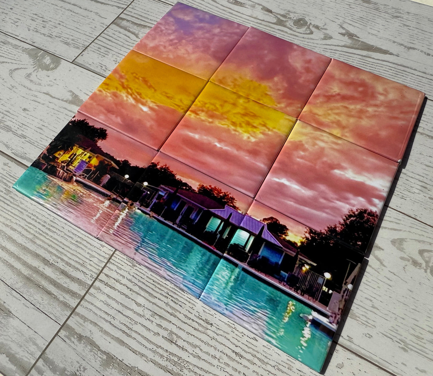 9 Piece Custom Photo Puzzle Magnets